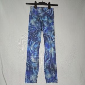 Lululemon Wunder Train Leggings High Rise 25" Foil Blue Multi Size 4